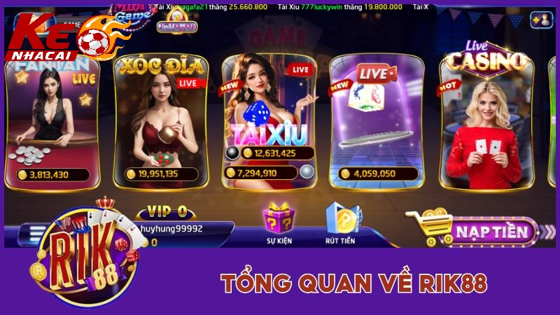 Rik88 có những chuyên mục nào?